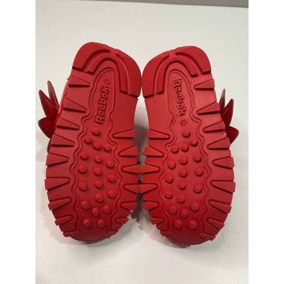 Reebok Red & Pink Classic Leather PJ Masks Owlette Sneaker Size 5 - Picture 7 of 7